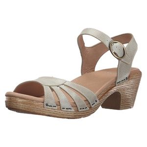 Dansko Womens Marlow Sandal Oyster Washed Leather